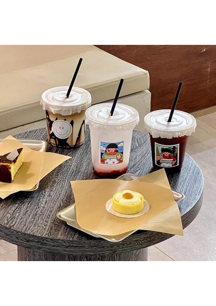 2 Adet 500ML Içme Saman Kapaklı Bardak Tek Kullanımlık Kahve Fincanı Soğuk Içecek Şişeleri Içecekler Bardak Ev Ofis Partisi Için Pet 420ML/500ML/530ML (Yurt Dışından) indirimleri