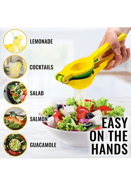 Sarı Limon Dilim Sıkacağı Narenciye Portakal Sıkacağı El Manuel Kireç Basın Suyu Meyve Üreticisi El Paslanmaz Çelik Mutfak Aracı Için (Yurt Dışından) fırsatları