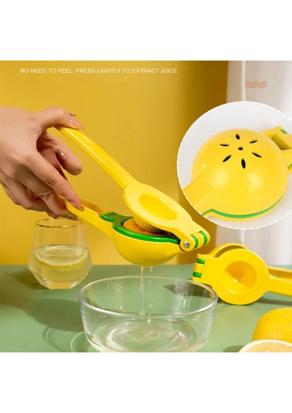Sarı Limon Dilim Sıkacağı Narenciye Portakal Sıkacağı El Manuel Kireç Basın Suyu Meyve Üreticisi El Paslanmaz Çelik Mutfak Aracı Için (Yurt Dışından) indirimleri