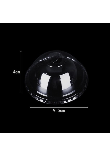 Yarım Küre Kapak 50 Adet 250/360/500 ml Tek Kullanımlık Köpük Sütlü Kek Kapaklı Bardaklar Şeffaf Plastik Puding Jöle Tatlı Yoğurt Parti Iyilik (Yurt Dışından)