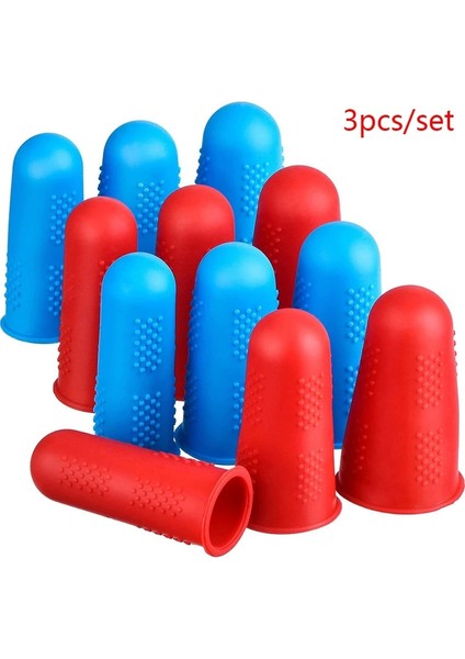 Pic Gösterisi Olarak 3/5 Adet Silikon Parmak Koruyucu Kovan Kapağı Anti-Cut Isıya Dayanıklı Kaymaz Parmak Kapağı Pişirme Mutfak Gereçleri (Yurt Dışından)