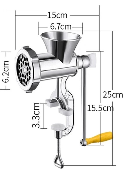 Kıyma Makinesi Manuel Mutfak Et Kırıcı Sebze Doğrayıcı Kesici Çok Fonksiyonlu Gıda Parçalayıcı Patates Dilimleyici Mutfak Aletleri (Yurt Dışından)