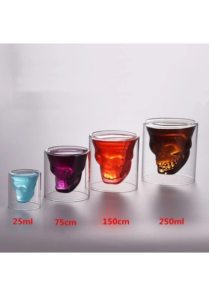 75 ml Kraft Köpük Kutu Yüksek Borosilikat Cam Çift Duvar Yalıtımlı Kahve Fincanı 80 ml Içme Süt Çay Meyve Suyu Kahve Latte Espresso AQ227 (Yurt Dışından)