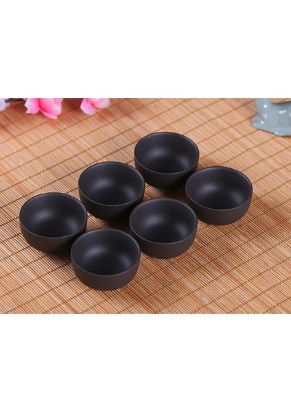 02 Yaratıcı 6 Adet Mor Kil Çay Bardağı, Puer Çay Bardağı Yixing Mor Çay Fincanı, Çin Kung Fu Bardak Çin Porselen Hediye (Yurt Dışından)