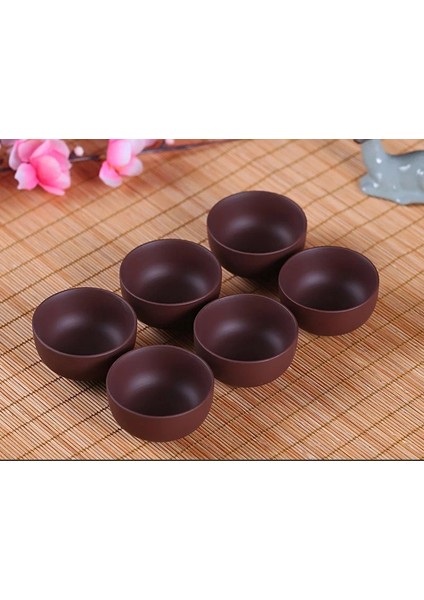 02 Yaratıcı 6 Adet Mor Kil Çay Bardağı, Puer Çay Bardağı Yixing Mor Çay Fincanı, Çin Kung Fu Bardak Çin Porselen Hediye (Yurt Dışından) modelleri