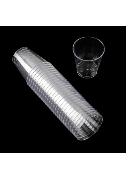 30 Adet 90ML 50ML/90ML Yuvarlak Tek Kullanımlık Plastik Shot Bardakları Tatlı Bardak Içecekler Düğün Parti Süslemeleri Malzemeleri Ev Mutfak Fincan (Yurt Dışından)