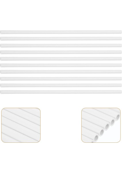 Beyaz 10 Adet Küçük Tüp Su Hortumu Püskürtücü Değiştirin Suite Can Boru Kiti Aksesuarı Pvc Ince Saman Aerosol (Yurt Dışından)
