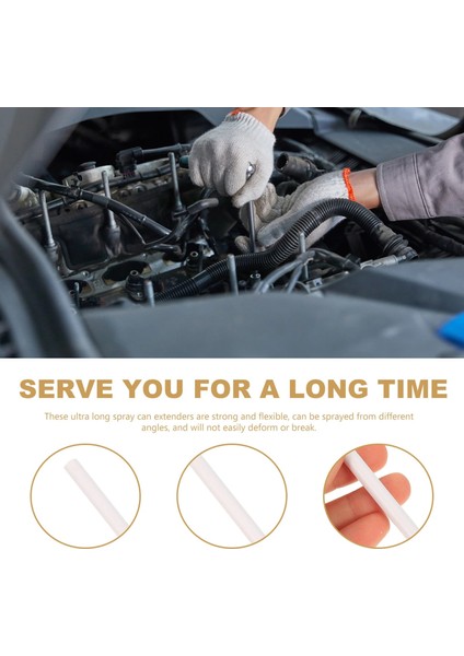 Beyaz 10 Adet Küçük Tüp Su Hortumu Püskürtücü Değiştirin Suite Can Boru Kiti Aksesuarı Pvc Ince Saman Aerosol (Yurt Dışından) modelleri