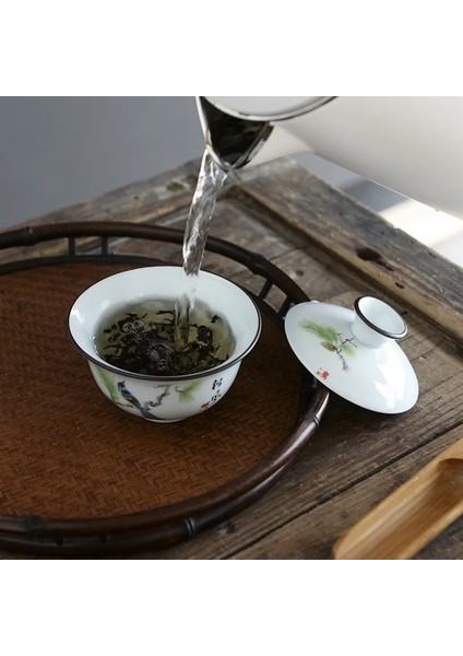 Bir Çay Seti Çanak Çömlek Demlik Seramik Gaiwan Çay Fincanları Çin Çay Seti Pot Taşınabilir Seyahat Çay Seti Çantası C23 (Yurt Dışından) fırsatları