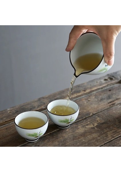 Bir Çay Seti Çanak Çömlek Demlik Seramik Gaiwan Çay Fincanları Çin Çay Seti Pot Taşınabilir Seyahat Çay Seti Çantası C23 (Yurt Dışından) indirimleri