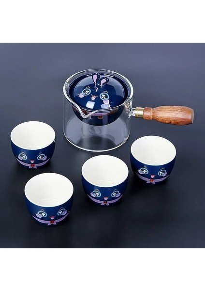Bir Pot Dört Bardak 14 Seramik Cam Çay Seti Çay Makinesi Demlik Porselen Çin Gongfu Çay Seti Taşınabilir Çay Seti Çay Takımları Fincan Çay Için (Yurt Dışından)