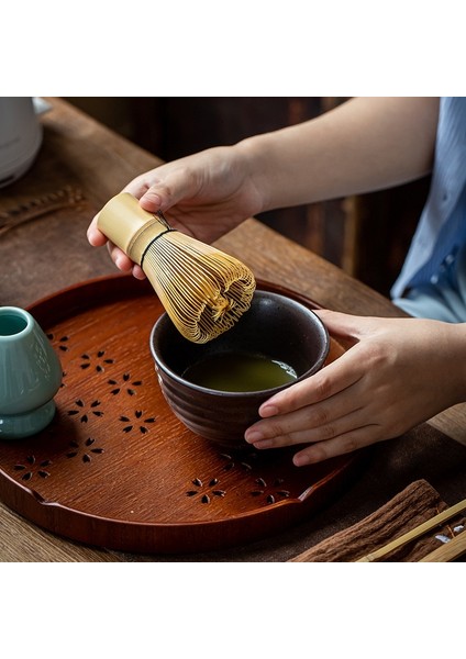 A-100 Japon Matcha Çay Fırçası Karıştırma Fırçaları Song Hanedanı Çay Işaretleme Araçları Bambu Matcha Çayı Kepçe Çay Seti Aksesuarları (Yurt Dışından)
