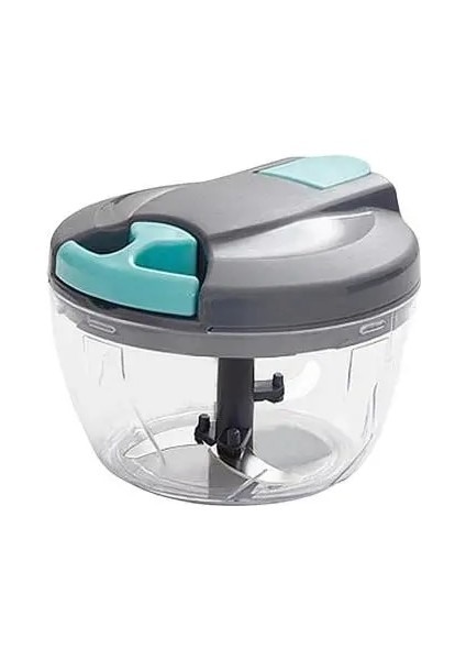Gri 900 ml 500/900 ml Mutfak Güçlü Kıyma Makinesi El Gücüyle Çalışan Gıda Parçalayıcı Kıyma Mikser Blender Doğramak Için Et Meyve Sebze Fındık Öğütücüler (Yurt Dışından)