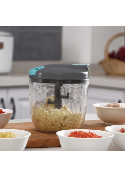 Gri 900 ml 500/900 ml Mutfak Güçlü Kıyma Makinesi El Gücüyle Çalışan Gıda Parçalayıcı Kıyma Mikser Blender Doğramak Için Et Meyve Sebze Fındık Öğütücüler (Yurt Dışından) fiyatları