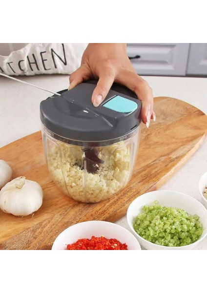Gri 900 ml 500/900 ml Mutfak Güçlü Kıyma Makinesi El Gücüyle Çalışan Gıda Parçalayıcı Kıyma Mikser Blender Doğramak Için Et Meyve Sebze Fındık Öğütücüler (Yurt Dışından) indirimleri