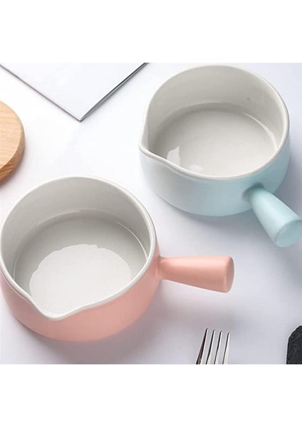 Pembe Pot Ceramicsoup Tencere Tava Emaye Kase Fransız Soğan Kaseler Tereyağı Eritme Isıtıcı Güveç Sapları Güveç Kahve Mini Fırın (Yurt Dışından)