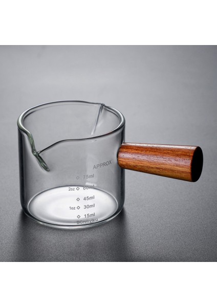 D 40ML 5 Adet 5/8/10 Adet Süt Sürahisi Espresso 75ML Ölçü Kupa Dayanıklı Şeffaf Ölçekli Cam Ölçüm Kabı Mutfak Pişirme Araçları Ölçüm Kabı (Yurt Dışından)