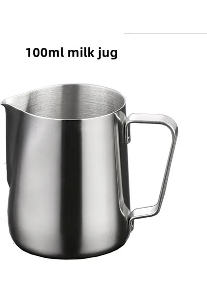 100ML Süt Sürahisi 350ML 350/500ML Kahve Espresso Süt Köpürtme Sürahi Paslanmaz Çelik Keskin Ağız Süt Buharda Sürahi Süt Sürahi Barista Için (Yurt Dışından)