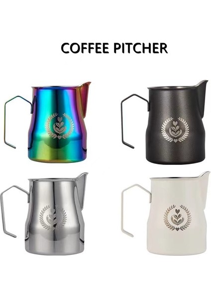100ML Süt Sürahisi 350ML 350/500ML Kahve Espresso Süt Köpürtme Sürahi Paslanmaz Çelik Keskin Ağız Süt Buharda Sürahi Süt Sürahi Barista Için (Yurt Dışından) fırsatları