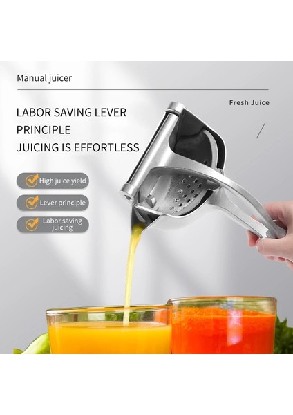 L 600G Manuel Meyve Suyu Sıkacağı Alüminyum Alaşımlı El Basınçlı Portakal Sıkacağı Nar Limon Sıkacağı Taşınabilir Blender Mutfak Aksesuarları (Yurt Dışından) fırsatları