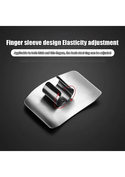 Tip 4 1/2 Adet Paslanmaz Çelik Parmak Koruyucu Anti-Cut Parmak Koruma Mutfak Gereçleri Güvenli Sebze Kesme El Koruyucu Mutfak Gadget (Yurt Dışından) fırsatları