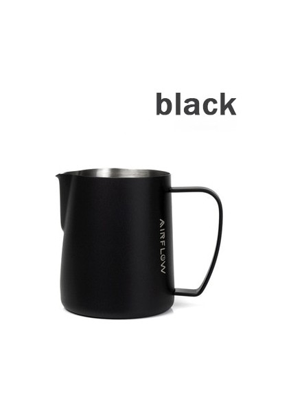 Siyah 600ML 400ML/600ML Paslanmaz Çelik Kahve Süt Köpüğü Bardak Sivri Ağız Çekme Çiçek Fincan Ölçekli Büyük Göbek Çekme Çiçek Fincan Süt Tankı (Yurt Dışından)