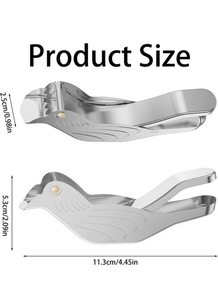 2 Adet Kuş Şekli Manuel Portakal Sıkacağı Paslanmaz Çelik Limon Sıkacağı Narenciye Presi Meyve El Suyu Üreticisi Mutfak Aksesuarları Araçları (Yurt Dışından)