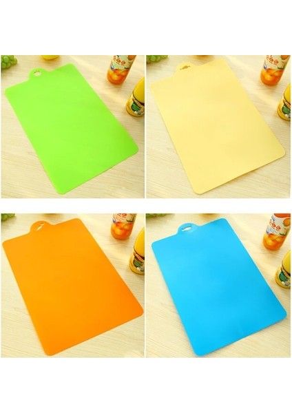 Yeşil Yeni 21.5*32.5 cm Kesme Tahtası Mutfak Pişirme Araçları Esnek Pp Plastik Kaymaz Asmak Delik Gıda Dilim Kesim Doğrama Bloğu (Yurt Dışından) fırsatları