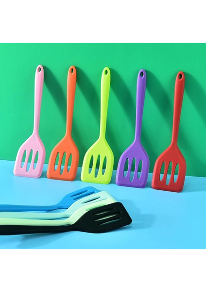 Hardal Yeşili 1 Adet Silikon Oluklu Turner Mutfak Pişirme Araçları Yapışmaz Pişirme Spatula Krep Kızartma Tavası Kürek Silikon Pişirme Gereçleri (Yurt Dışından) fiyatları