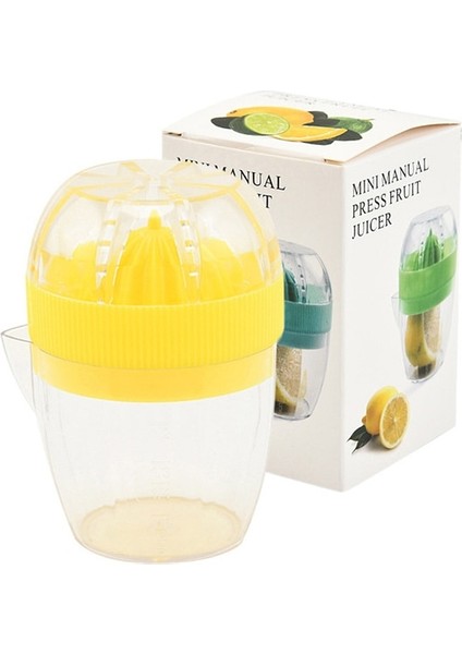 Sarı El Meyve Suyu Bardağı Plastik Portakal Limon Sıkacağı Mini Mutfak Robotu Mutfak Aksesuarları Suyu Narenciye Limon Manuel Meyve Presi (Yurt Dışından)