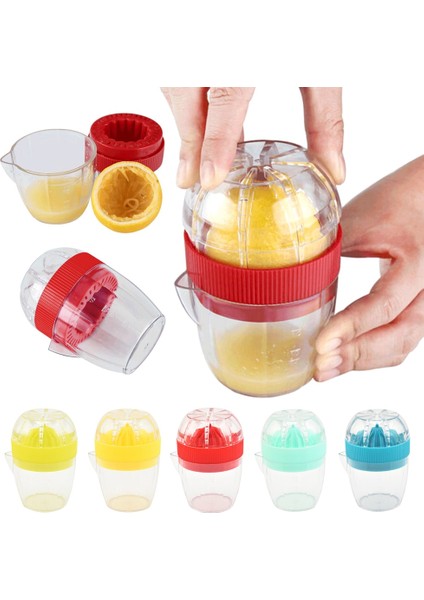 Sarı El Meyve Suyu Bardağı Plastik Portakal Limon Sıkacağı Mini Mutfak Robotu Mutfak Aksesuarları Suyu Narenciye Limon Manuel Meyve Presi (Yurt Dışından)