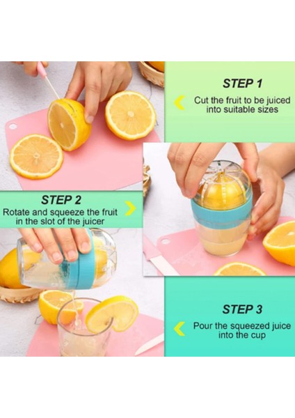 Sarı El Meyve Suyu Bardağı Plastik Portakal Limon Sıkacağı Mini Mutfak Robotu Mutfak Aksesuarları Suyu Narenciye Limon Manuel Meyve Presi (Yurt Dışından)