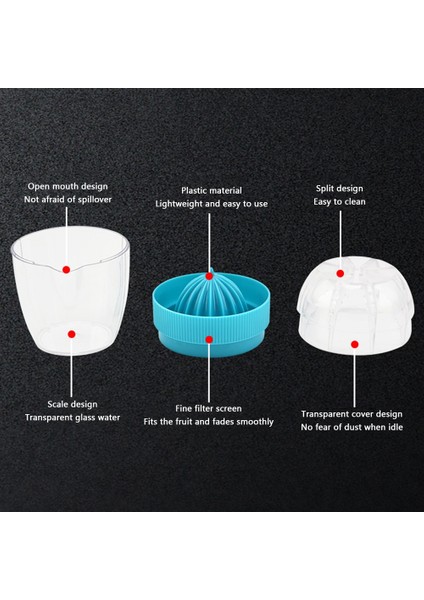Sarı El Meyve Suyu Bardağı Plastik Portakal Limon Sıkacağı Mini Mutfak Robotu Mutfak Aksesuarları Suyu Narenciye Limon Manuel Meyve Presi (Yurt Dışından)