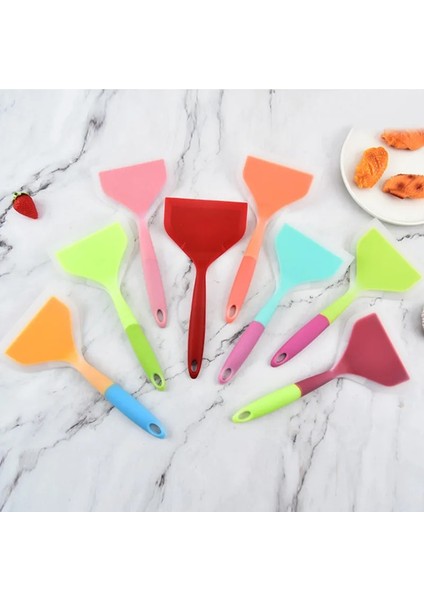 Pembe Silikon Mutfak Gereçleri Pişirme Gereçleri Spatula Sığır Eti Yumurta Mutfak Kazıyıcı Geniş Pizza Pişirme Araçları Kürek Yapışmaz Spatula (Yurt Dışından) fiyatları