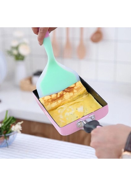 Yeşil Gıda Sınıfı Silikon Isıya Dayanıklı Çeviriciler Biftek Kürek Yapışmaz Geniş Pizza Kek Spatula Mutfak Çeviriciler Araçları 12*26 cm (Yurt Dışından) fiyatları