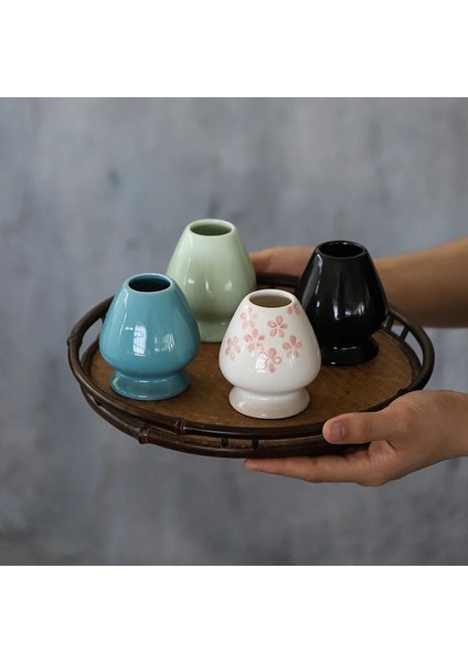 Açık Yeşil Luwu Seramik Matcha Çırpma Teli Tutucular Porselen Chasen Tutucular Matcha Çay Aksesuarları (Yurt Dışından)