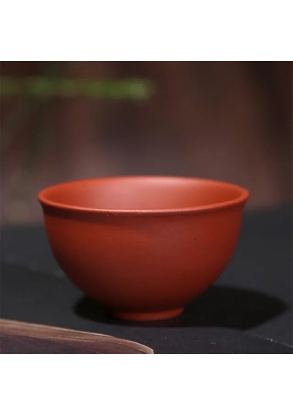 Kırmızı L 2 Adet/takım Yixing Mor Kil Çay Fincanları El Yapımı Mor Çamur Çay Bardağı Çin Kung Fu Çay Seti Doğal Çay Kase Ofis Içme Bardakları (Yurt Dışından)