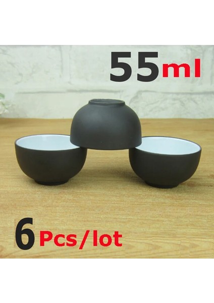 Kahverengi Sıcak Satış 6 Adet Mor Kil Çay Bardağı Seti Kapasite 55 ml Çay Fincanı Bardak Seramik Çay Fincanı Kung Fu Yüksek Kaliteli Porselen Hediye Güvenli Paketlenmiş (Yurt Dışından) fiyatları