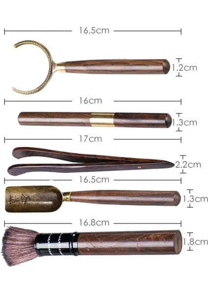 Abanoz 5 Adet/takım Çay Töreni Isıya Dayanıklı Kung Fu Çay Araçları Ahşap Çin Gongfu Çay Kaşığı Çay Maşası Iğne Seti Çay Odası Malzemeleri (Yurt Dışından) fırsatları