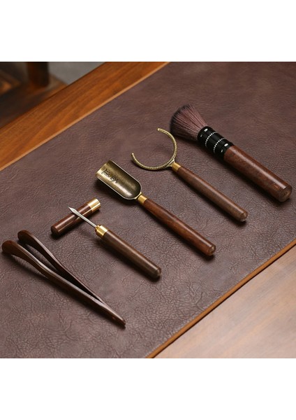 Abanoz 5 Adet/takım Çay Töreni Isıya Dayanıklı Kung Fu Çay Araçları Ahşap Çin Gongfu Çay Kaşığı Çay Maşası Iğne Seti Çay Odası Malzemeleri (Yurt Dışından) indirimleri