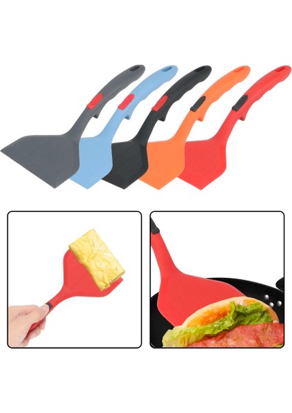 Mavi Kızartma Tavası Gıda Kaldırıcılar Pişirme Gereçleri Mutfak Pişirme Aracı Yapışmaz Silikon Turner Pizza Küreği Sığır Yumurta Kazıyıcı (Yurt Dışından) modelleri