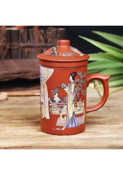 L El Yapımı Yixing Ejderha/güzellik Mor Kil Çay Kapaklı Kupa ve Çay Demlik Çay Bardağı Ofis Su Bardağı Hediye Kupa Drinkware (Yurt Dışından) indirimleri