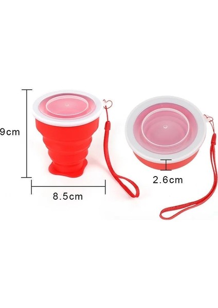150ML Yeşil 1 Adet 200ML Taşınabilir Silikon Geri Çekilebilir Katlanır Kapaklı Bardak Teleskopik Katlanabilir Içme Bardağı Açık Seyahat Su Bardağı (Yurt Dışından)