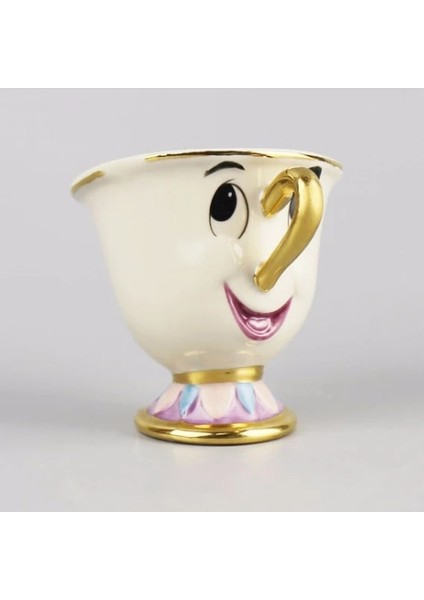 1 Fincan 1 Pot Sevimli Karikatür Güzel ve Çirkin Kahve Çay Seti Kupa Bayan Potts Çip Fincan (Tepsi Dahil Değildir) (Yurt Dışından) fiyatları