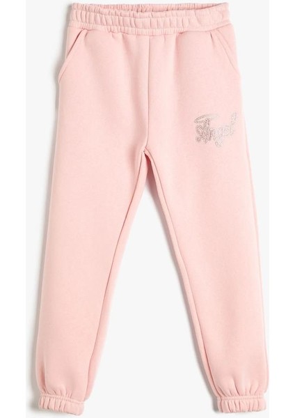 4Wkg40074Ak 274 Pembe Kız Çocuk Pamuk Jersey Eşofman Altı