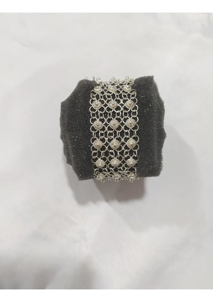 Telkari Elişi Üç Sıra Kişniş Kadın Gümüş Bileklik modelleri