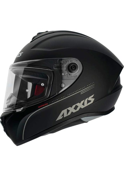 Axxıs Draken Solıd Full Face Kapalı Kask Mat Siyah - S