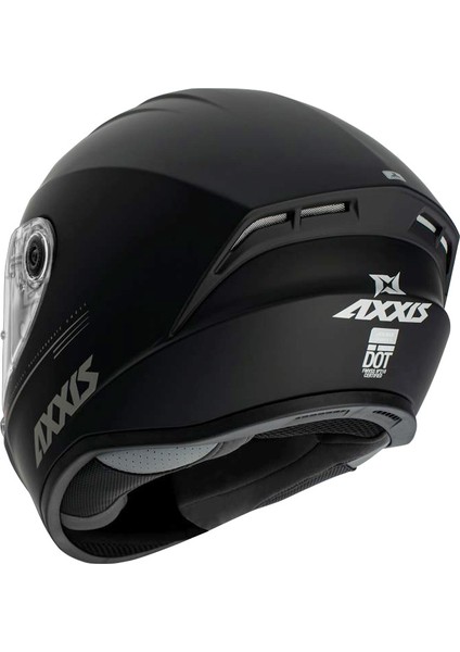 Axxıs Draken Solıd Full Face Kapalı Kask Mat Siyah - S