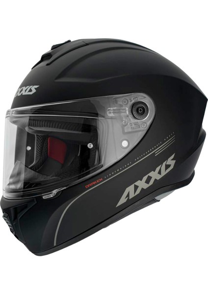 Axxıs Draken Solıd Full Face Kapalı Kask Mat Siyah - S