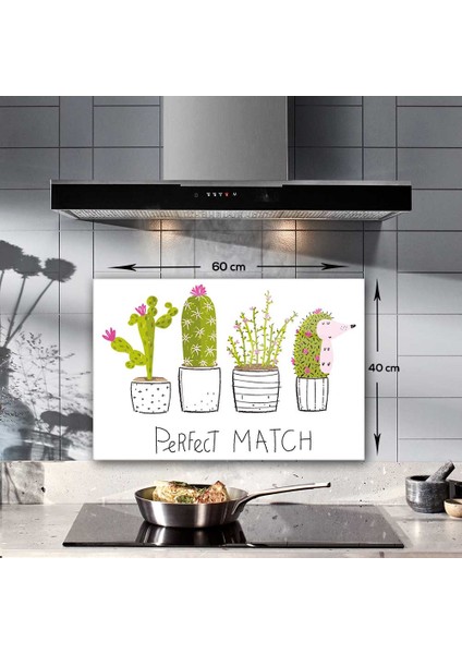 Perfect Match | Cam Ocak Arkası Koruyucu | 40cm x 60cm fiyatları